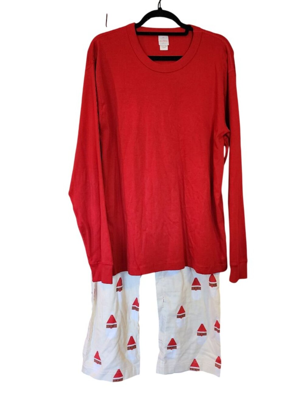 Hanna Andersson Holiday Pajamas Knit Top Flannel Pants Mens XXL NWOT